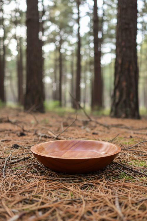 Hand Turned Mahogany Bowl